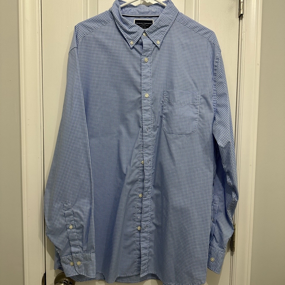 Charles Tyrwhitt Light Blue Gingham Dress Shirt